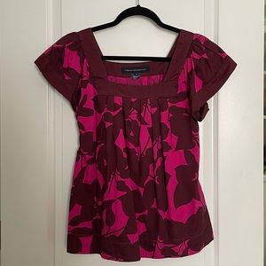 French Connection Square Neck Cotton Top